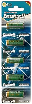 Eunicell 50 x 23A 12V (10 Blistercards a 5 Batterien) Quecksilberfreie Alkaline Batterien MN21, 23A, V23GA, L1028, A23 EINWEG