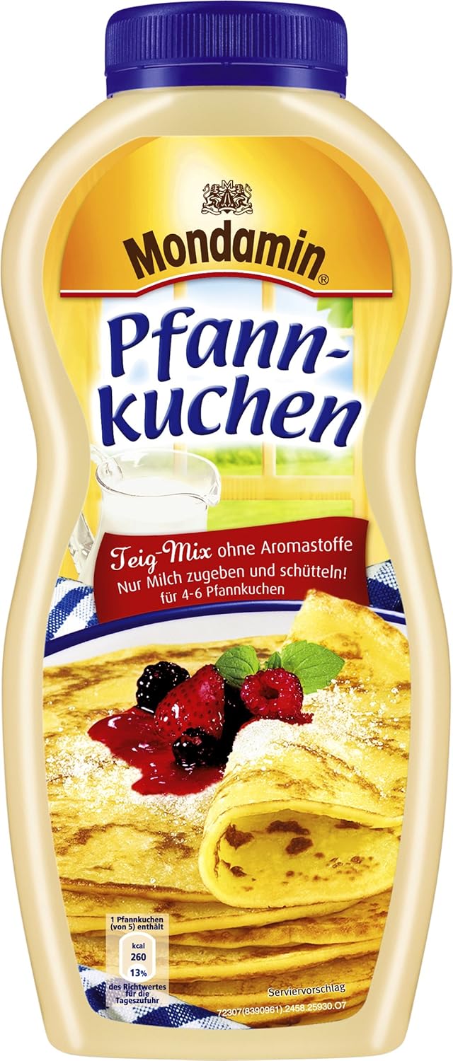 Mondamin Pfannkuchen Teig Mix Flasche Fur 4 6 Pfannkuchen Amazon De Lebensmittel Getranke