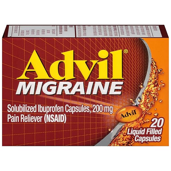ADVIL MIGRAINE HEADACHE RELIEF, IBUPROFEN CAPSULES WITH IBUPROFEN...