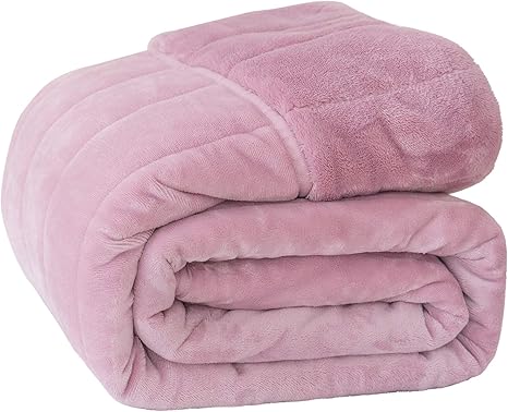 Amazon シンサレート毛布 厚手 冬用 フランネル 毛布 2枚合わせ 襟付き シングル シンサレート中綿 断熱素材 超極細繊維 掛け毛布 合わせ毛布 三層構造 保温 軽量 洗える 毛抜けない 静電気防止 ピンク Vk Living ブランケット 毛布 オンライン通販