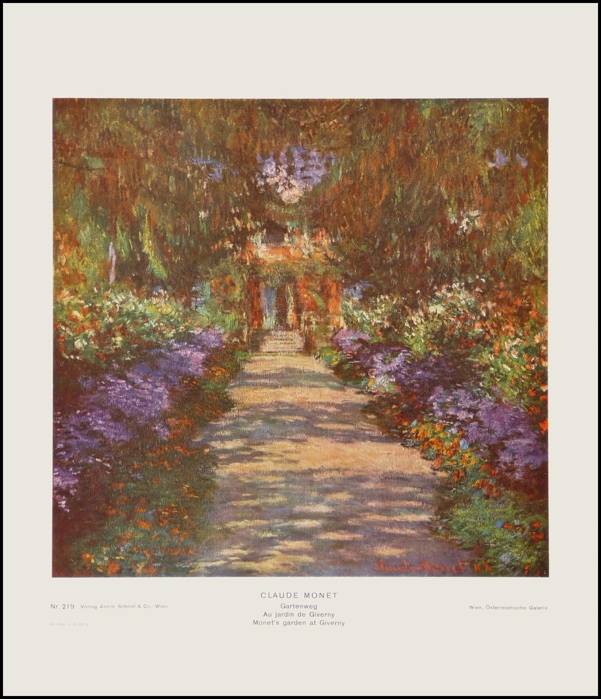 Garden Path In Giverny By Claude Monet Amazon Co Uk Kitchen Home