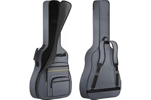 ANILD Acoustic Guitar Bag Gig Backpack With Thick Padding Dual Adjustable Shoulder Strap 40 41 inch Acoustic Guitar Case with Back Hanger Loop with Anti-theft Pocket