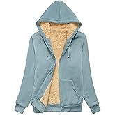 SWISSWELL Hoodies for Women Winter Fleece Sweatshirt - Full Zip Up Thick Sherpa Lined Hooded Jacket