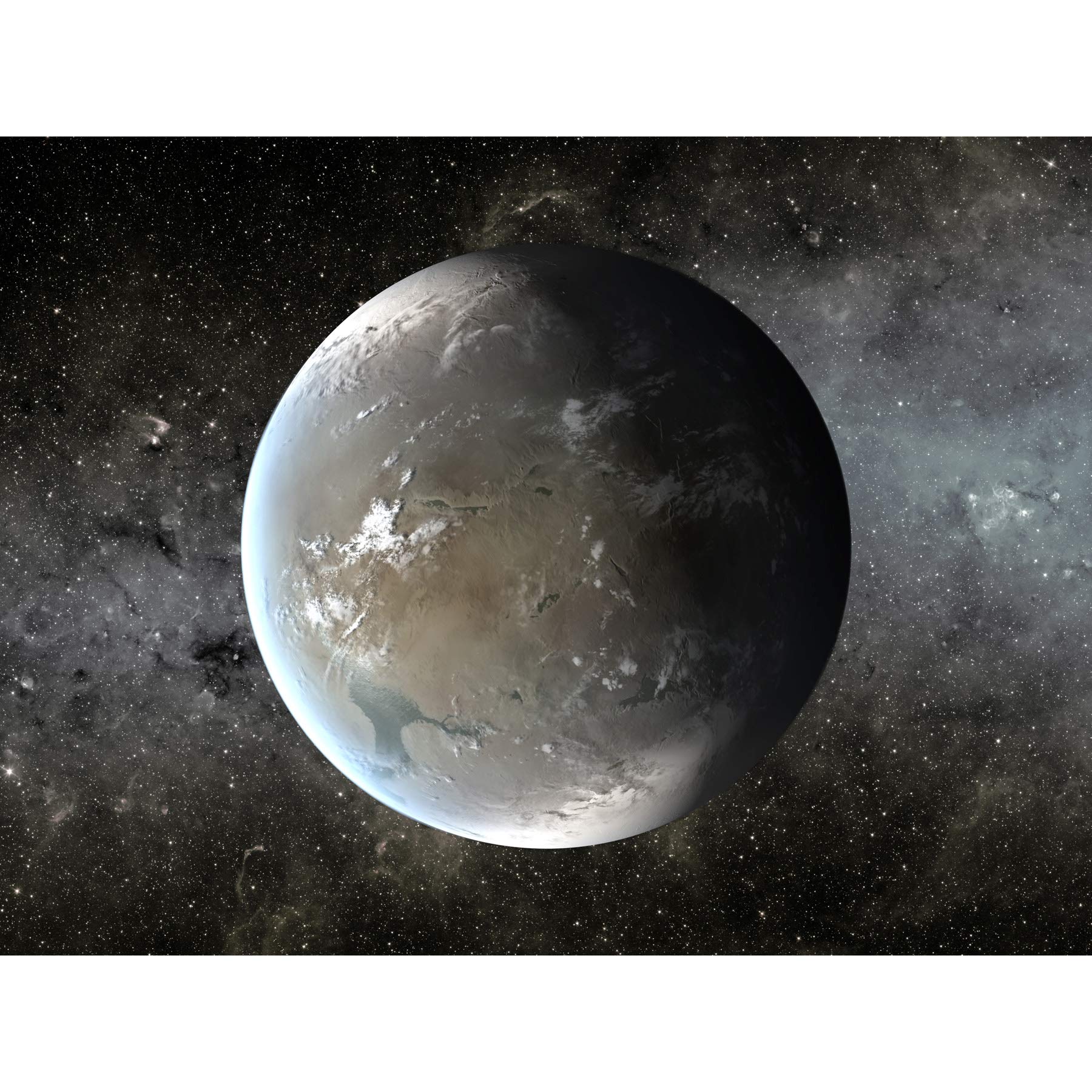 Space NASA Planet Kepler-62f Concept Illustration Large Wall Art Poster Print Thick Paper 18X24 Inch