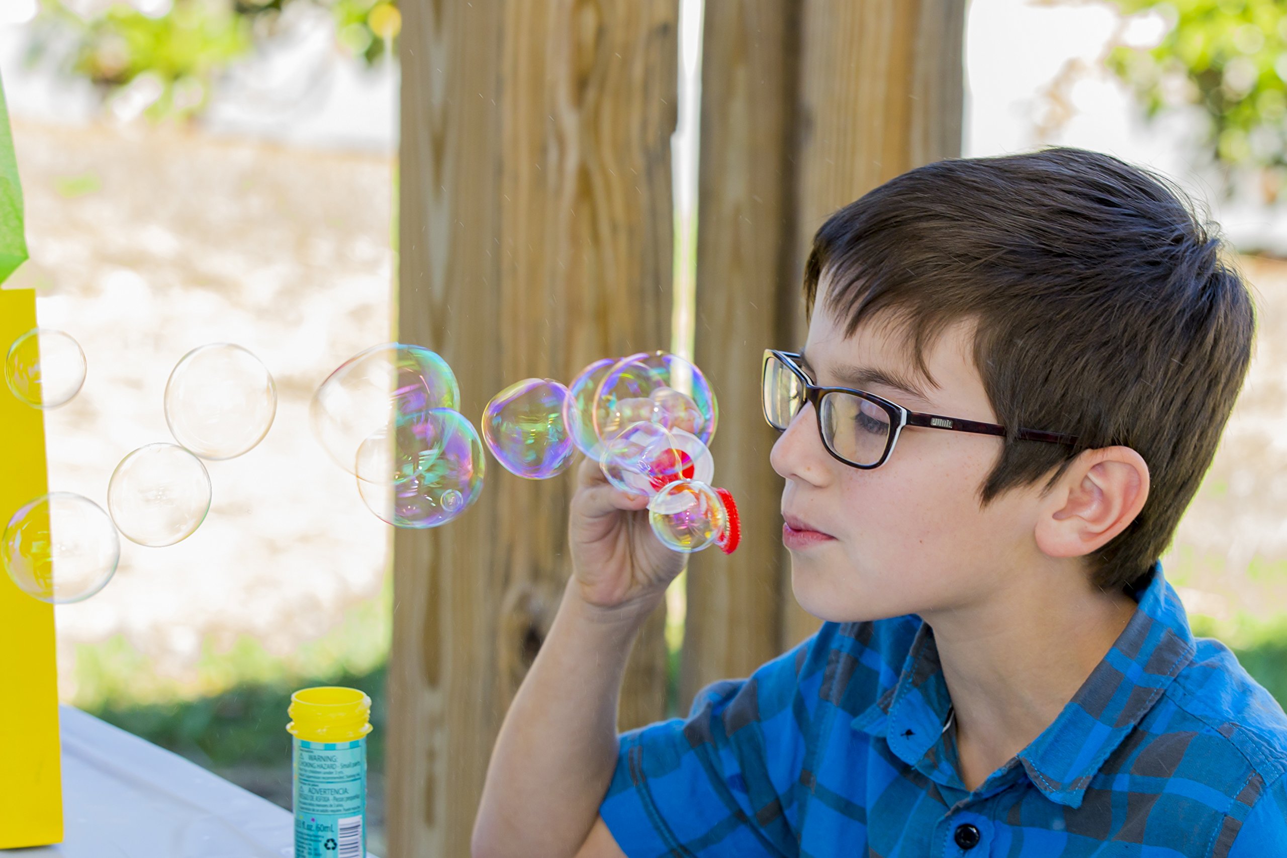 Bubble World Fun Bubble Bottles (6 Pack) Bubbles for Kids NonToxic