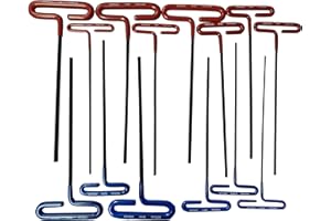 EKLIND TOOL Eklind 50914 Cushion Grip Hex T-Key Set 14 Piece Set - INCH/MM, 9 inch arm