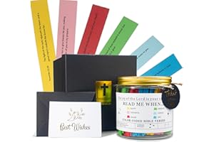 CODINOO Bible Verse Jar(KJV),Read Me When Bible Verses Jar(120pcs),Christian Gifts For Women Men Mom,Mothers Day Gifts,Jesus God Religious gifts,Scripture Prayer Hope