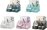 EXERZ Desk Organiser Mesh Desk Tidy Caddy 7 Compartments White view 8