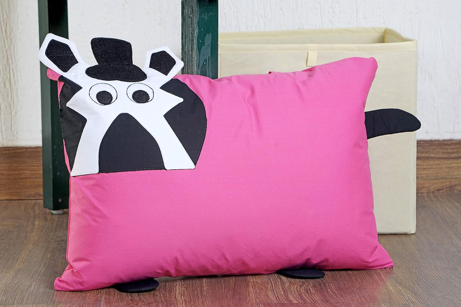 Buy Kids Clan Toy Stuffed Soft Cotton Pink Zebra Small Pillow For