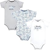 Hudson Baby Infant Boy Cotton Bodysuits, Born To Fly, Preemie