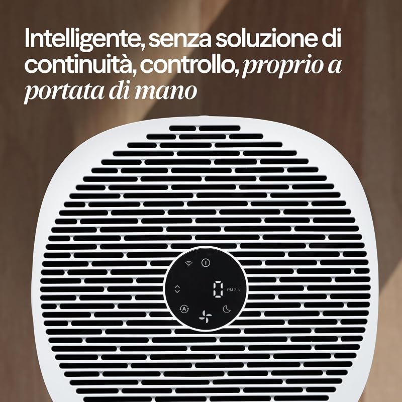 Blue Pure 211i Max Purificatore d'aria per ambienti grandi fino a 141 m² – Intelligente, silenzioso, tecnologia HEPASilent, rimuove allergeni, peli di animali domestici, fumo