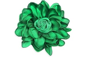 FUQIMANMAN2020 Dainty Satin Rose Flower Brooch Pins for Women Delicate Large Camellia Pins Shawl Clips Duckbill Clips Wedding Prom Banquet Party Jewelry Gift
