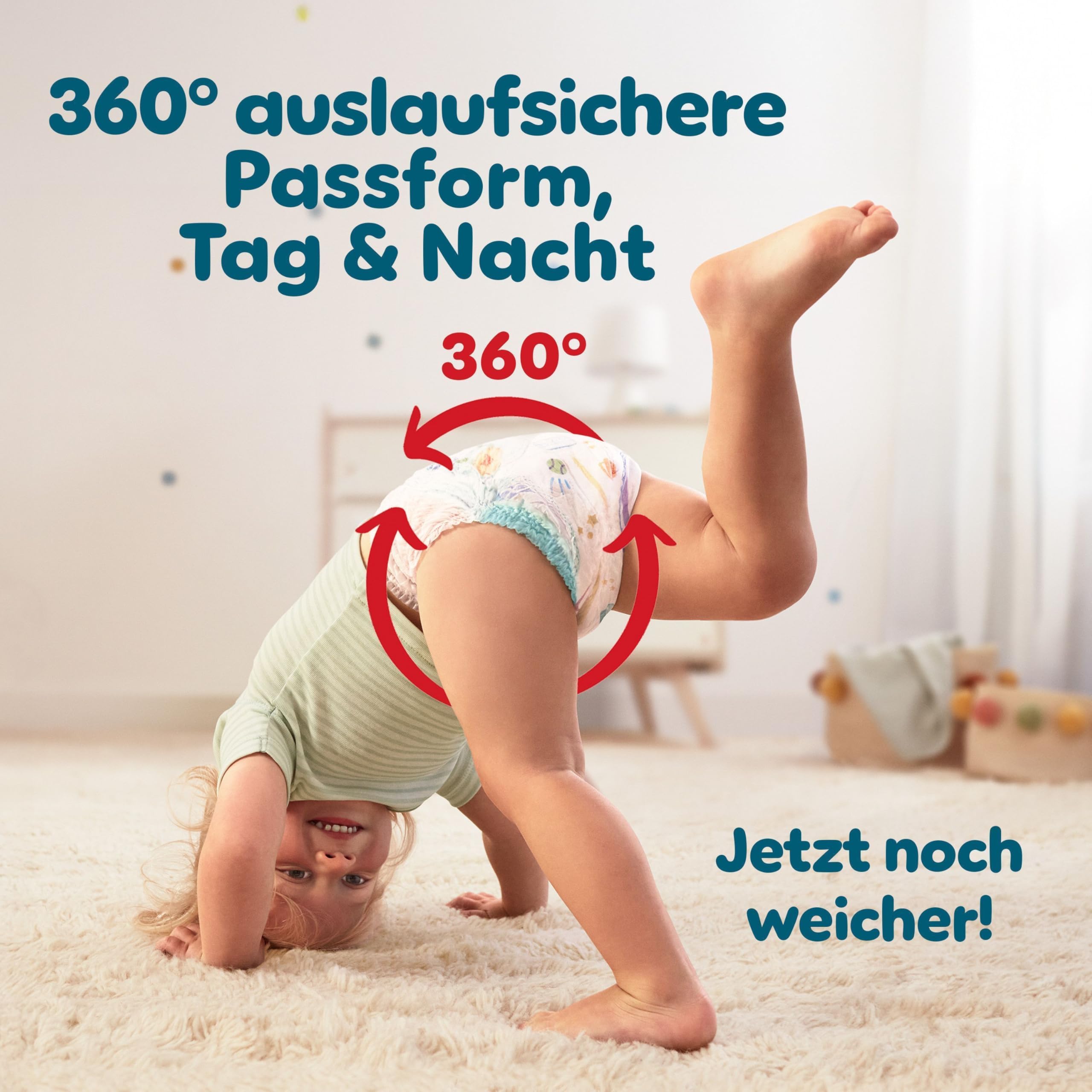 Pampers Baby-Dry Pants Größe 7, 126 Stück, 15kg+, 360° auslaufsichere Passform für Tag und Nacht 4