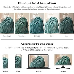 NEWCOSPLAY Super Soft Throw Blanket Light Teal