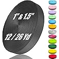 ADALT LION Nylon Webbing 1 Inch 1.5Inch Wide, Heavyweight Webbing Strap 12 Yard, Nylon Straps for Indoor or Outdoor DIY Gear Repair, Pet Collars, Crafts