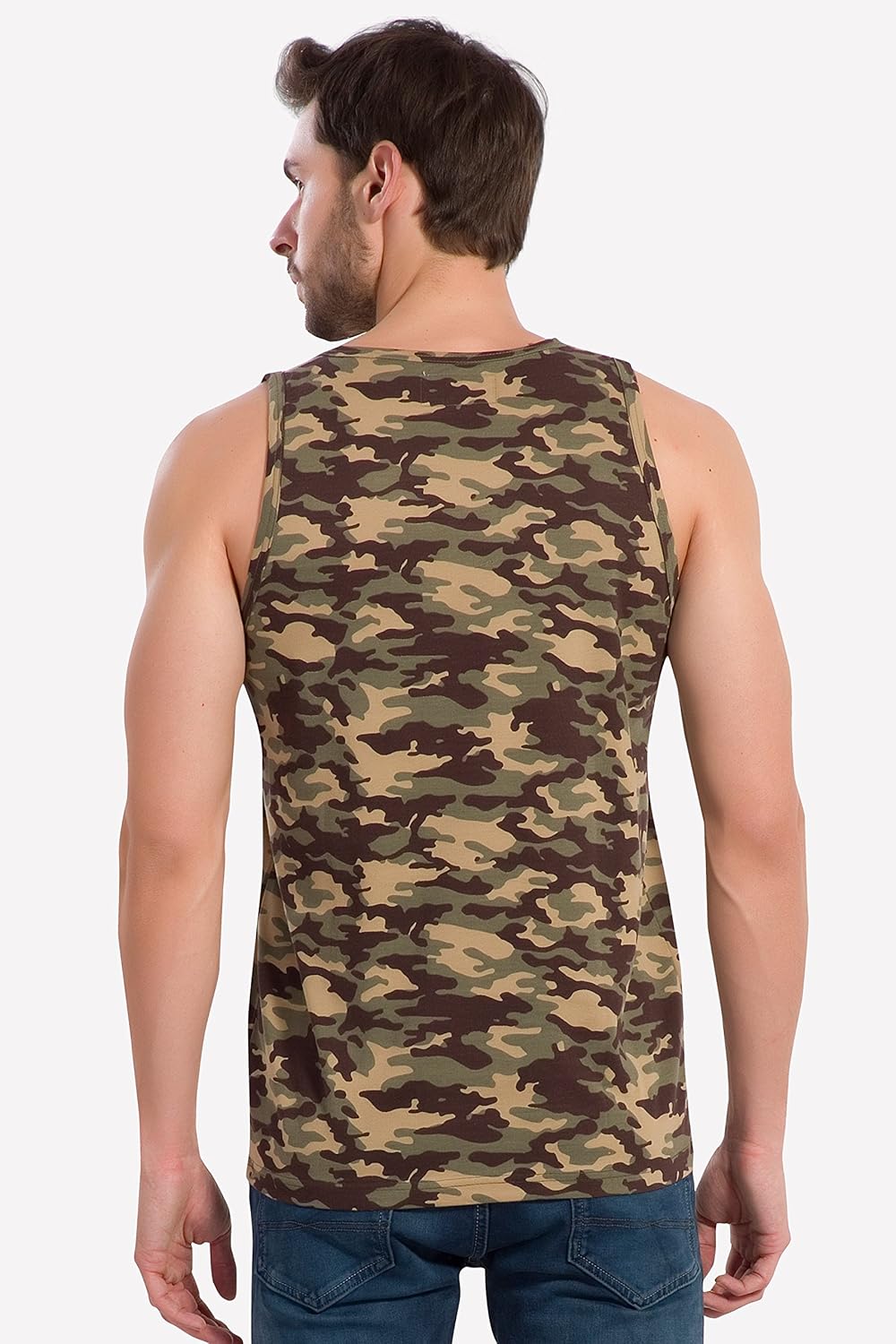 alan jones men's printed cotton vest