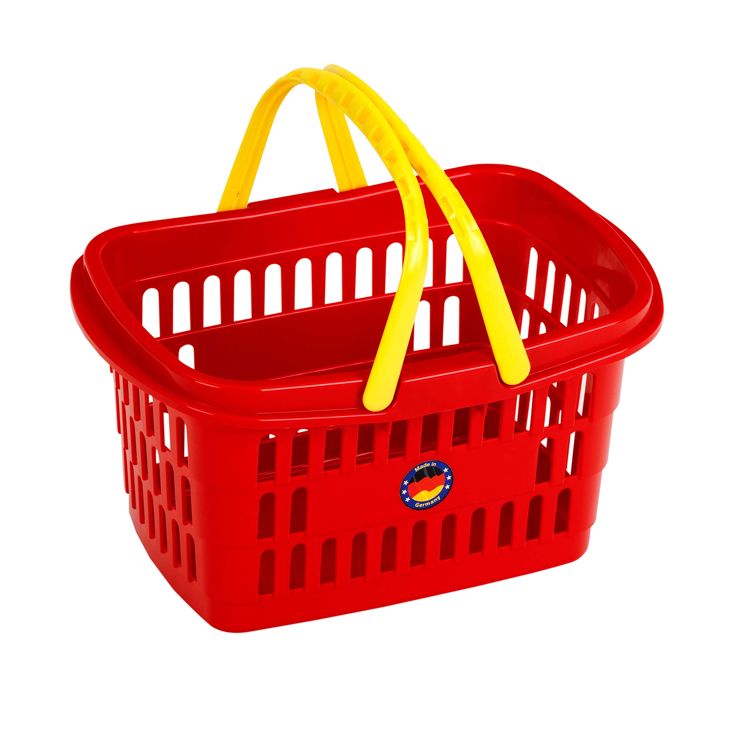 Theo Klein 9692 shopping basket I Robust basket made of ideal-quality plastic I Practical, child-friendly handle I Dimensions: 26.5 cm x 17.5 cm x 14 cm I Toys for children aged 2 and over