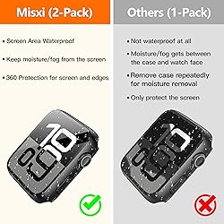 Misxi [2 Pack] Waterproof Hard Case with Tempered