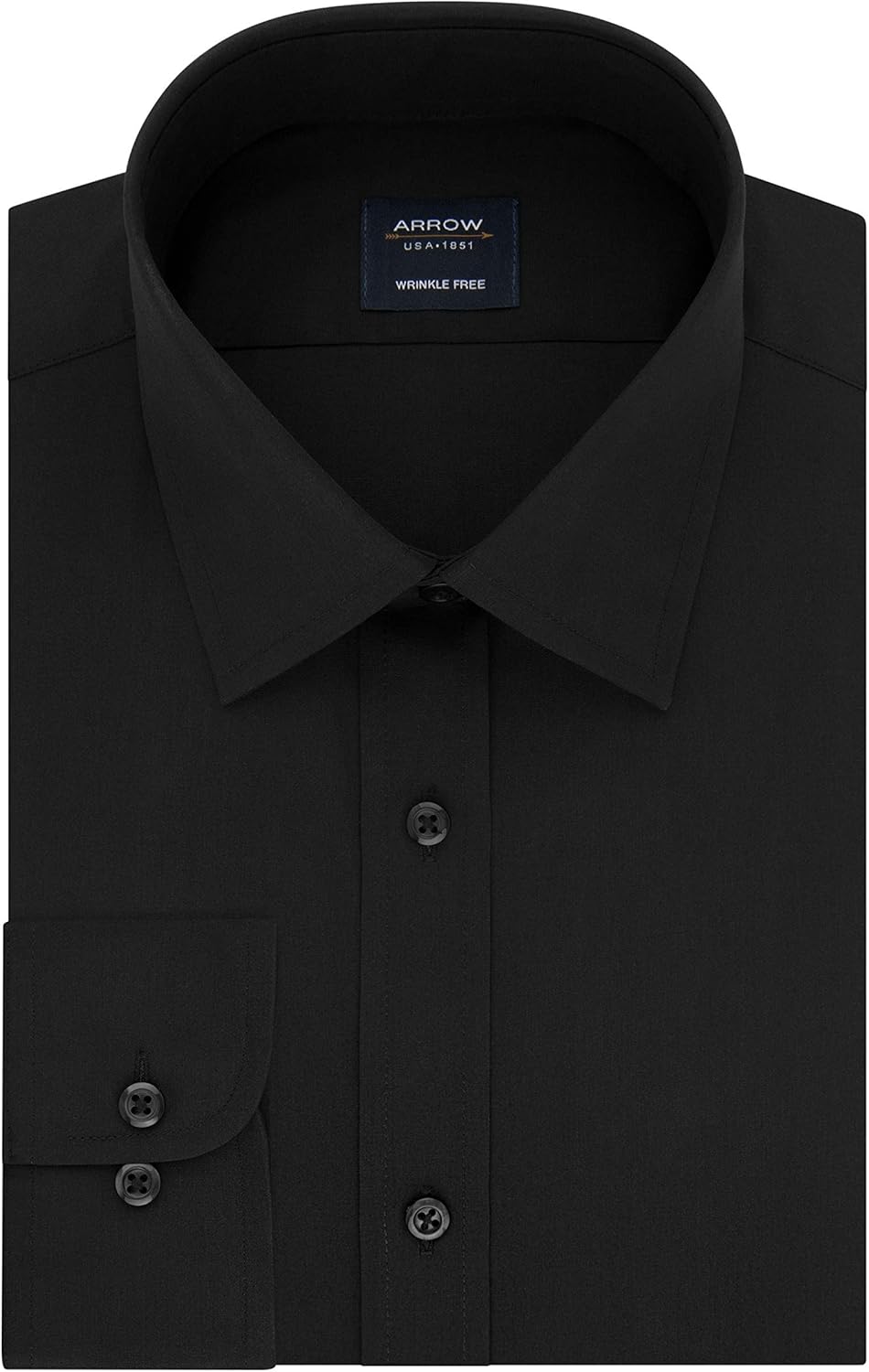 Arrow 1851 Men's Dress Shirt Poplin (Available in Regular, Slim, Fitted, and Extreme Slim Fits): Clothing