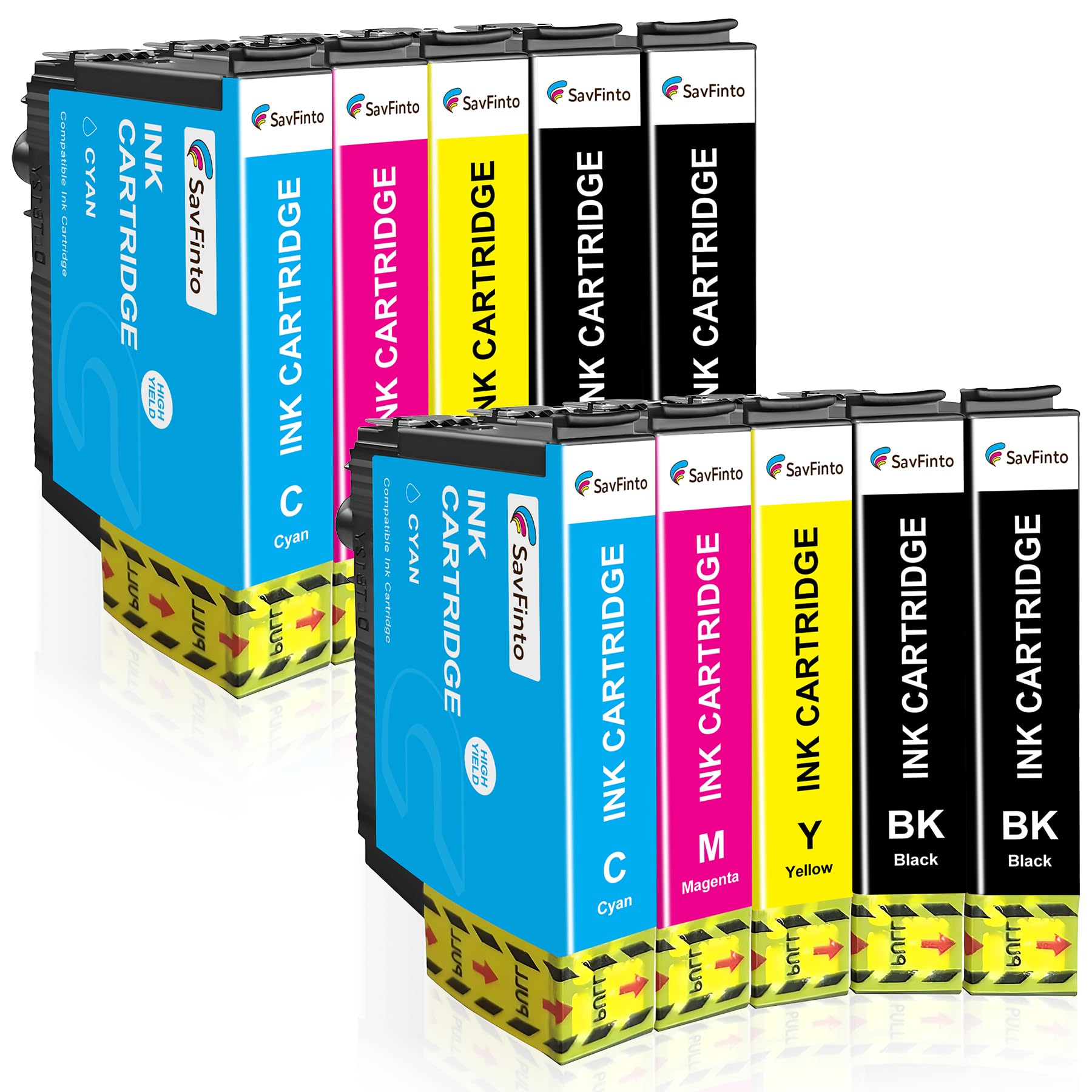 SavFinto Compatible Ink Cartridge Replacement for Epson 603XL for Epson Expression Home XP-2100 XP-2105 XP-3100 XP-3105 XP-4100 XP-4105 WorkForce WF-2810 WF-2830 WF-2835 WF-2850 (10 Pack)