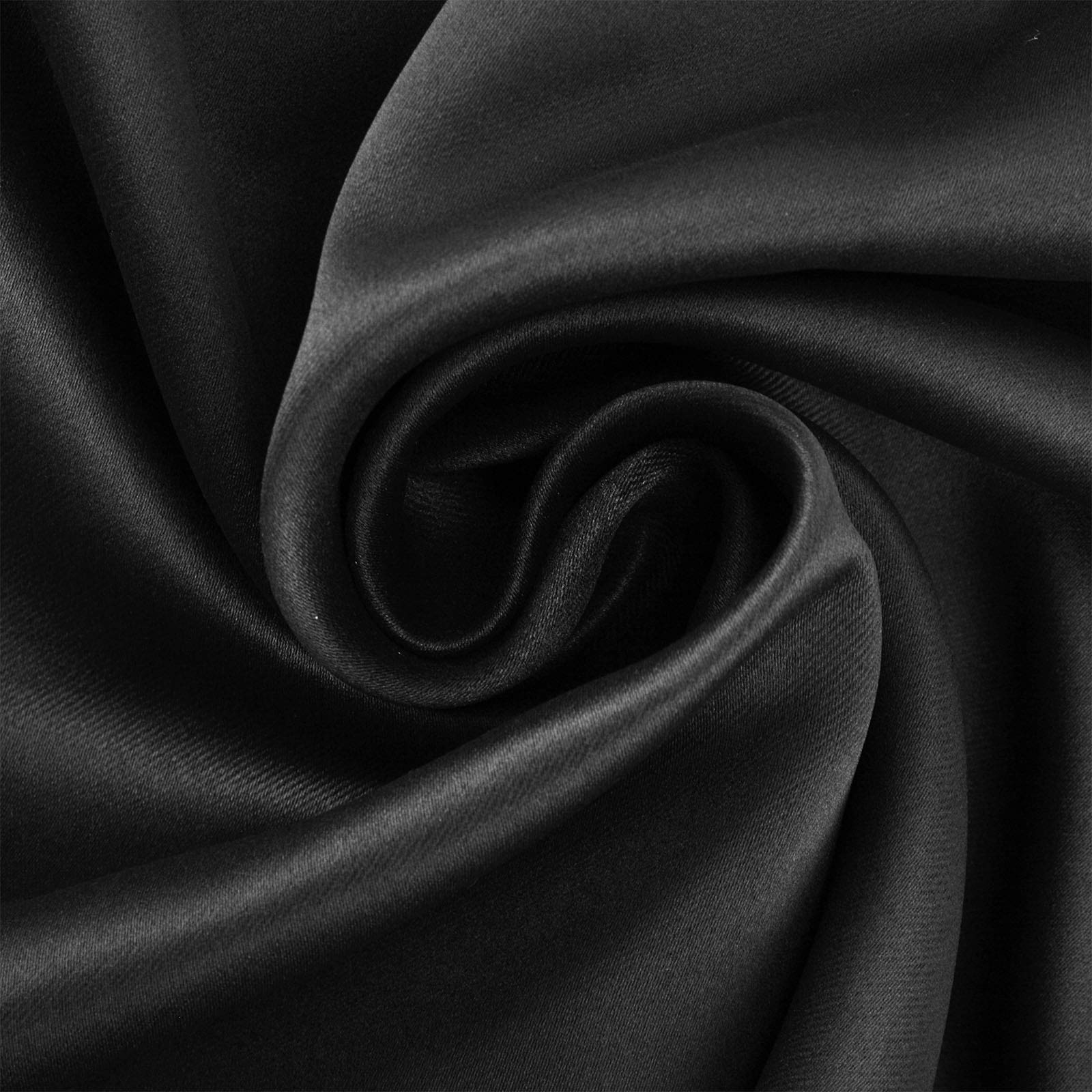 Voilarmart Blackout Curtains 52 x 95 Thermal Insulated Light Reducing Grommet Top Window Curtain Set for Bedroom, Living Room, 2 Panels - Black