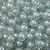 BERMRO 16mm Acrylic Beads 100pcs AB Blue Focal Bead Beadable Chunk Bubblegum Beads for DIY Crafting Necklace Bracelet Jewelry Making Keychain (Blue)