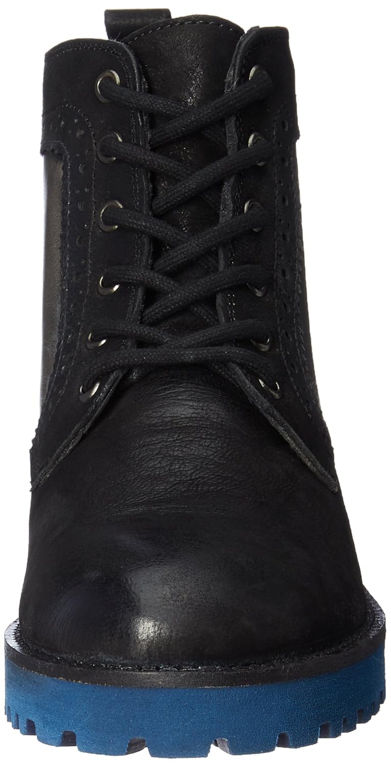 hush puppies women's betty black leather boots - 4 uk/india (37 eu)(5046956)