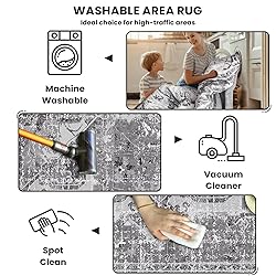 QD-Udreamy 5x7 Area Rugs - Machine Washable Rugs