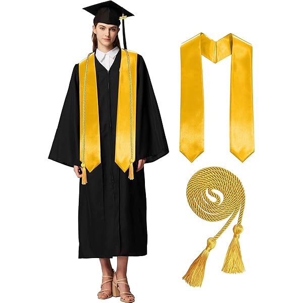 thumbnail image 2 of Flotory Unisex Kindergarten Graduation Gown Cap Tassel Stole Set Preschool Graduation Gown Robes Certificate 2 of 12