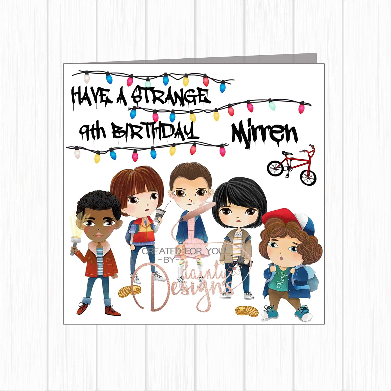 Stranger Things Birthday Card Ideas