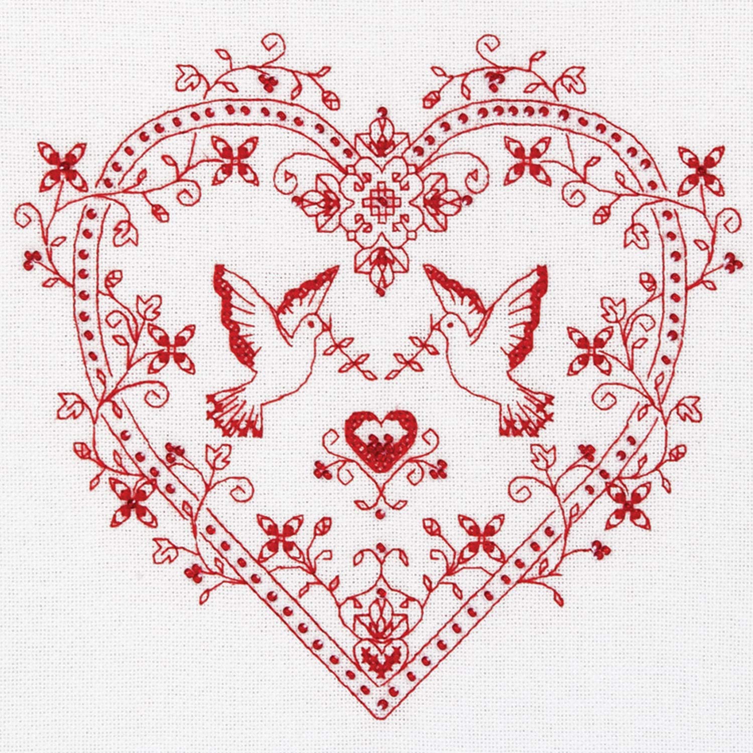 PANNA Cross Stitch Kit, Multicoloured, 20x19cm