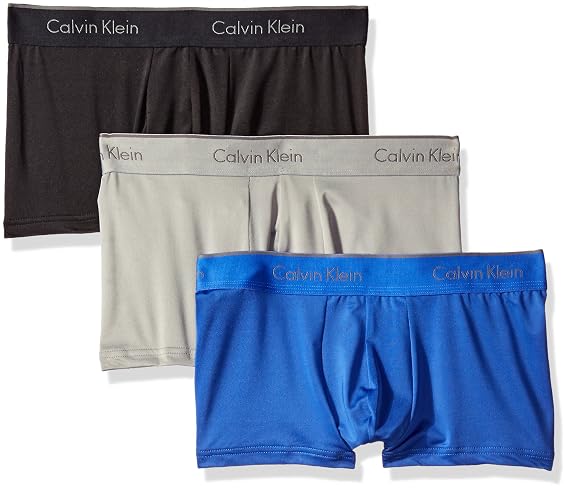 Calvin Klein Mens 3-Pack Microfiber Stretch Trunk