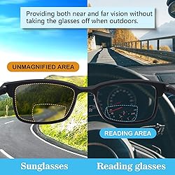 CARA 2 Pack Premium Bifocal Reading Sunglasses for