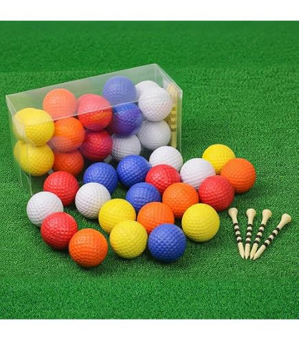 16 Balles De Golf En PE 42mm - Légères, Résistantes Aux Chocs, 6 Couleurs Pour Débutants, Intérieur & Extérieur - 3
