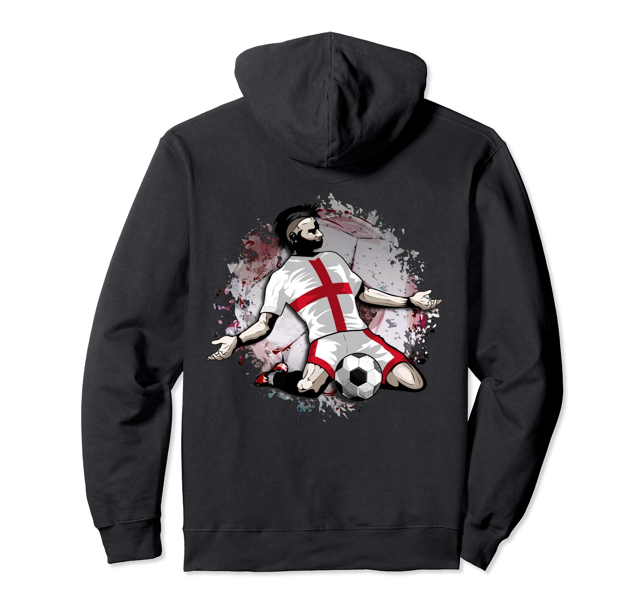 England Soccer English National Flag Proud Football Lovers Pullover Hoodie