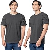 Fruit of the Loom Mens Eversoft Cotton Short Sleeve Pocket T-Shirts, Breathable & Tag Free, 2-Pack