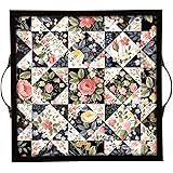 Techbite Design Wooden Serving Tray Can be Used in Any Occasion of Family Single Piece in Black & Brown Colour with 3 Size 11 * 11 Inches