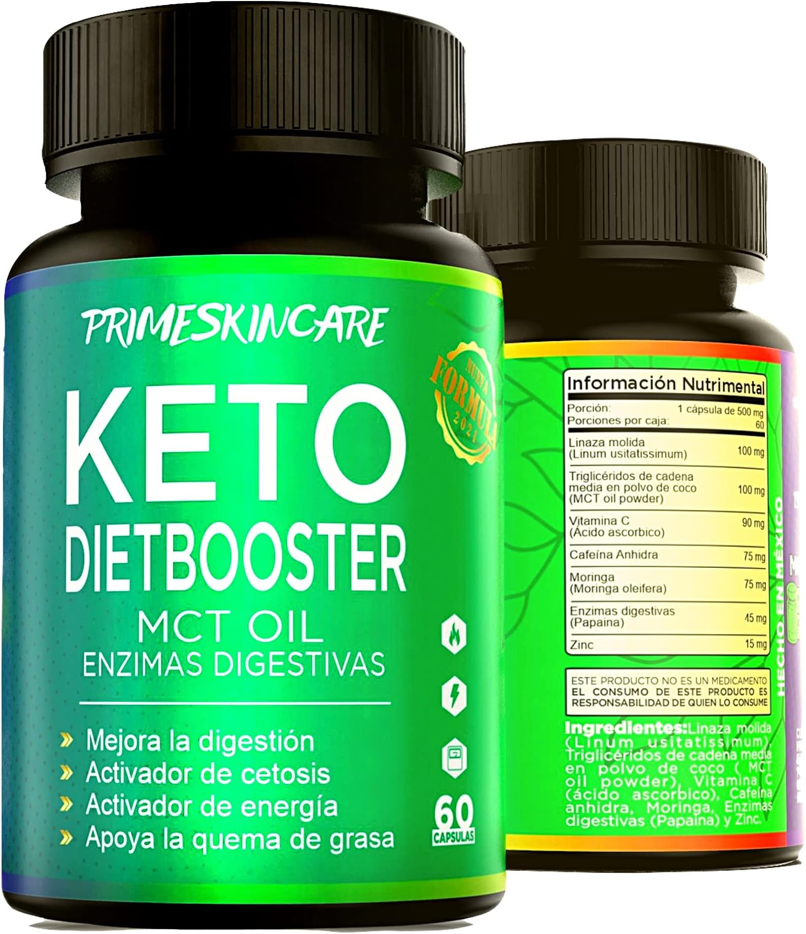 Keto Pills - Supports Keto Burn - Fast Ketosis Diet for Men and Women - Slim Formula with Advanced Keto Pill Capsules - Boost Keto Energy and Metabolism - Pure BHB Keto Pills - 60 Capsules