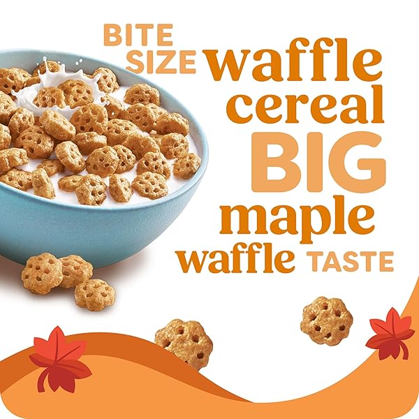KASHI BREAKFAST CEREAL, WHOLE GRAIN, VEGAN, MAPLE WAFFLE BITES, 12.7OZ BOX (1 BOX)