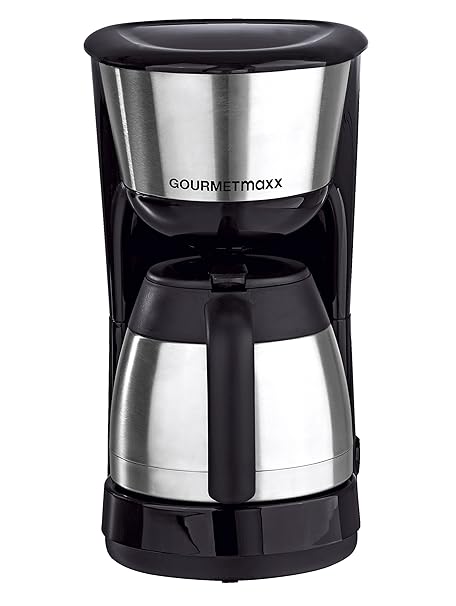 GOURMETmaxx 01284 Kaffeemaschine Edelstahl Fassungsvermögen Tassen=8 Isolierkanne