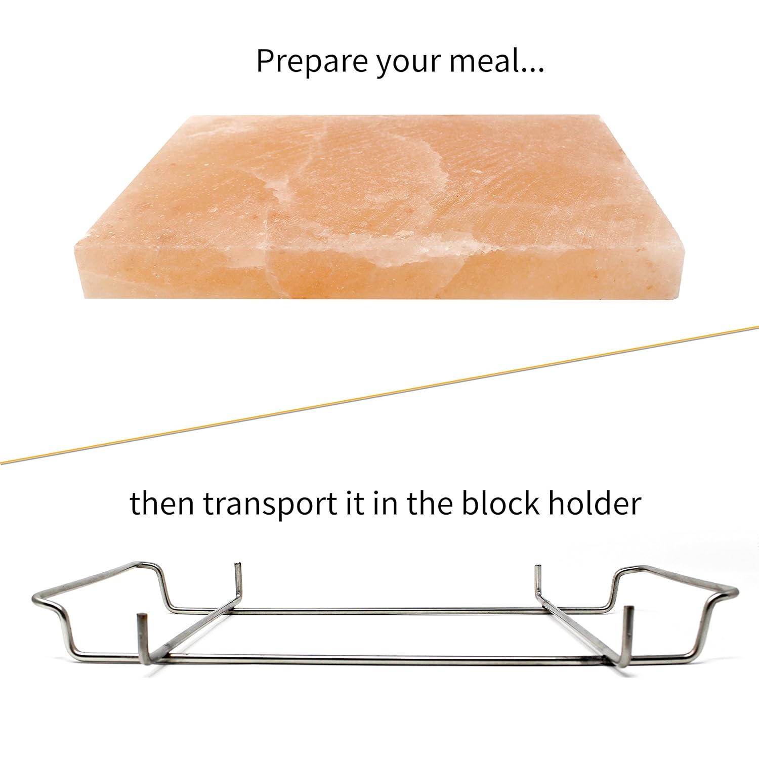 UMAID Natural Himalayan Salt Block Cooking Plate 12 X 8 X 1.5 for Cooking, Grilling, Cutting and Serving, Food Grade Salt with Stainless Steel Tray Set with Recipe Pamphlet: Garden & Outdoor
