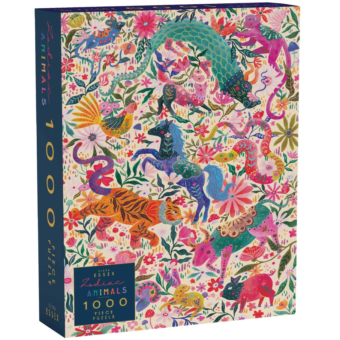 Elena Essex jigsaw puzzles for adults 1000 - Zodiac Animals/jigsaw puzzle/jigsaws 1000 pieces for adults/cool animal tiger cat puzzle/jigsaw puzzles size 70x50cm