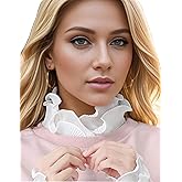 Eyibenlilan Fake Collar Shirt Versatile Accessories Victorian Chiffon Dickey Collar For Women