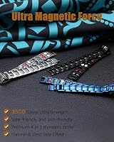 Jeracol Magnetic Bracelet Men Titanium Steel 4 Element Adjustable Gift Box view 3