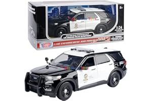 Motormax 2022 Ford Explorer Police Interceptor Utility LAPD Los Angeles Police Department 1/24 Diecast Model 76994 by All Star Toys