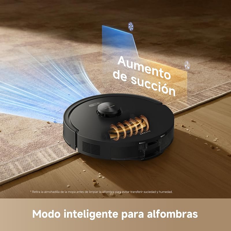 Aspirador robô D20 Air Plus e esfregão de chão com sucção de 20.000 Pa, tecnologia anti-emaranhados, base automática de esvaziamento, limpeza profunda de carpetes e navegação inteligente