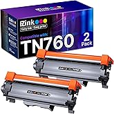 E-Z Ink TN760 Toner for Brother Printer Compatible for Brother TN-760 TN730 TN-730 Toner Cartridges to Use with MFC-L2710DW MFC-L2750DW HL-L2350DW HL-L2370DW HL-L2395DW L2390DW DCP-L2550DW (2 Black)