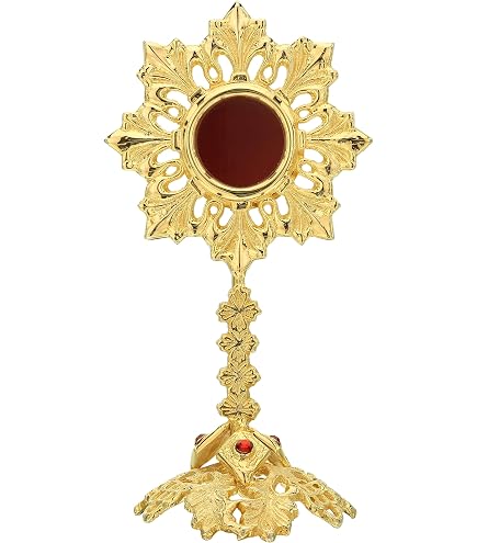 Luna For Monstrance Baroque Model With Slide - Brass Liturgical Part, 4.7cm X 2.7cm (OS000407) - View #9