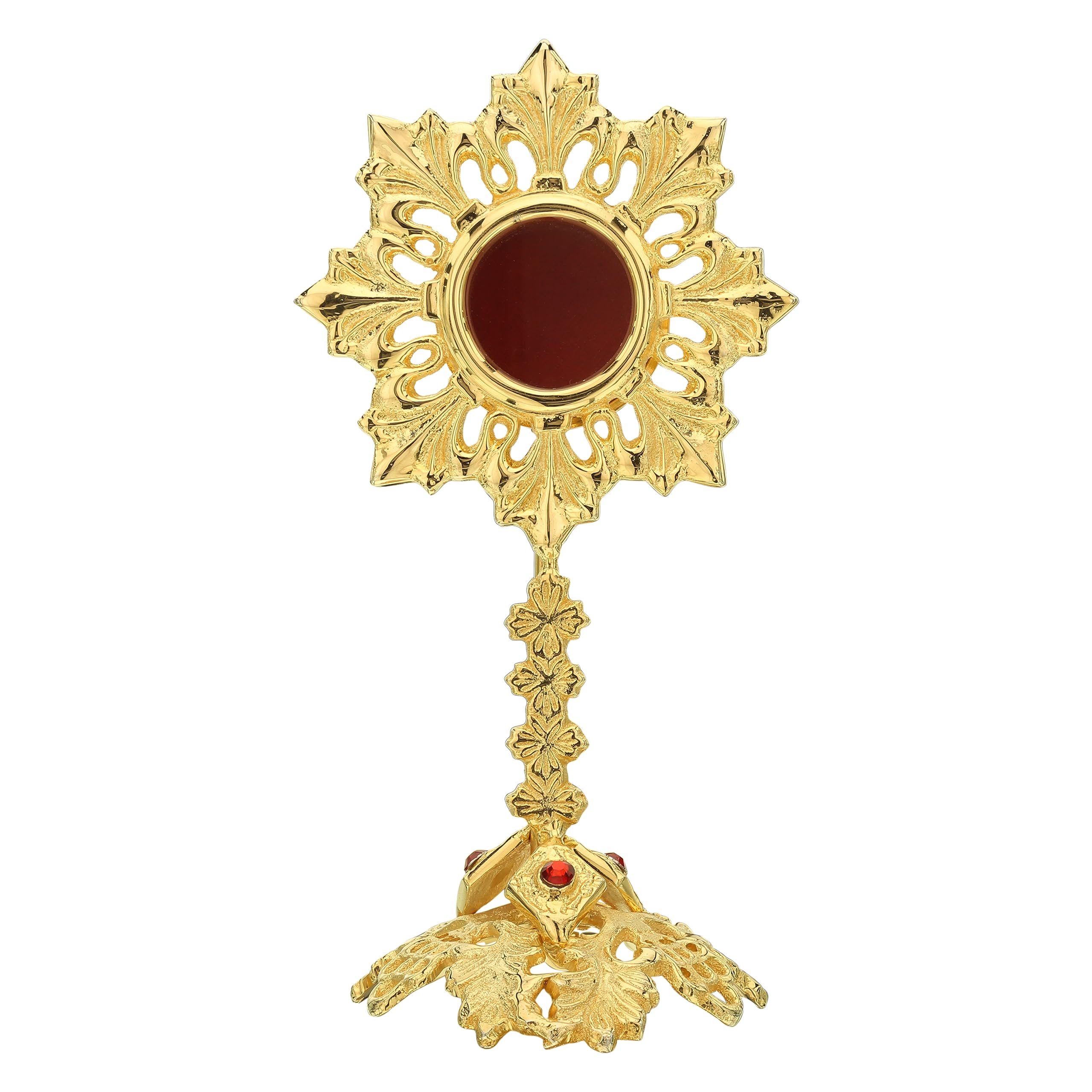 Reliquary Monstrance, Gold Plated Reliquary, Reliquary Relics, Oval Reliquary, Solid Brass Reliquary, Relic Reliquary, Reliquary Holder/Reliquary Brass from Keepsake Co.