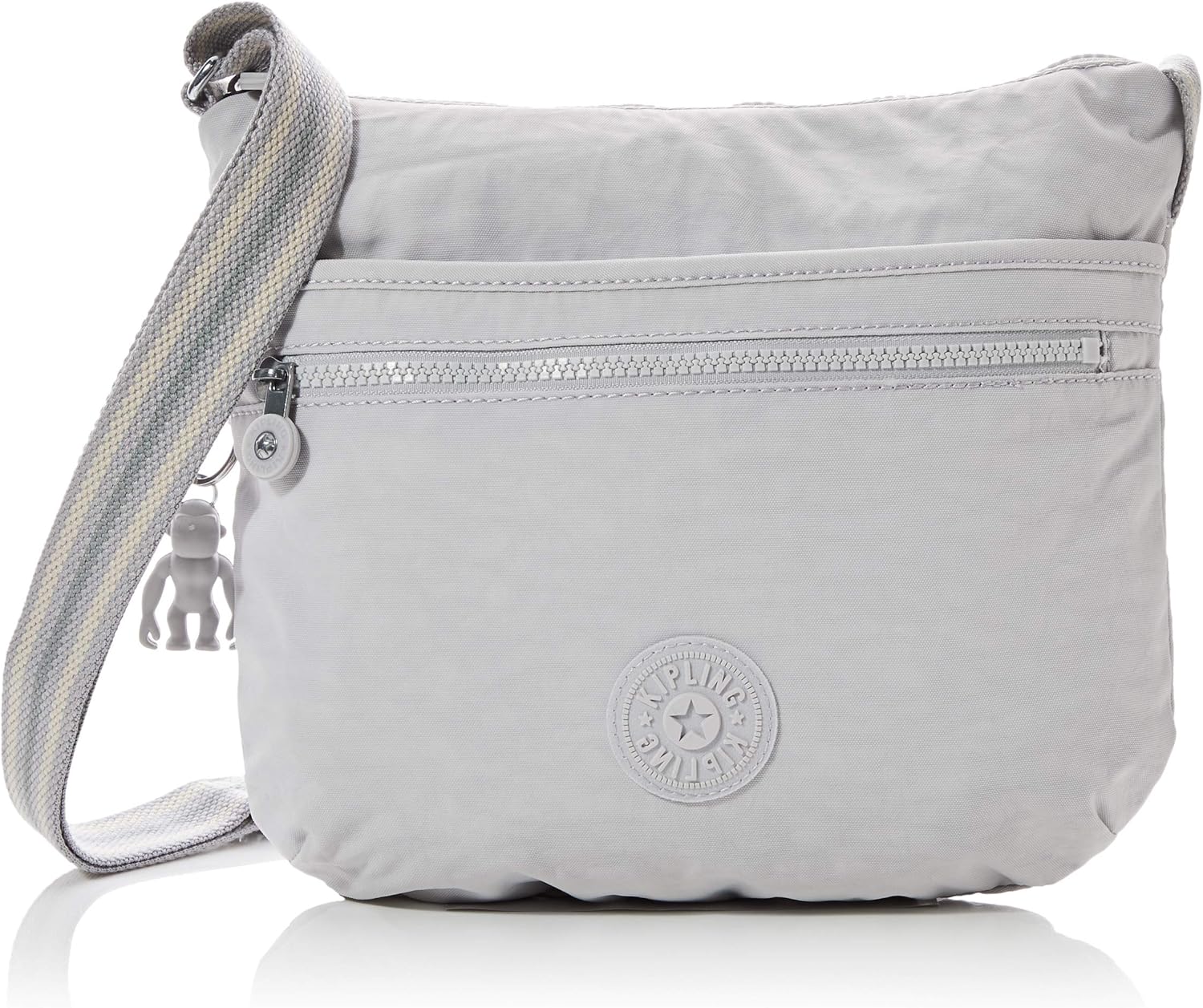 Kipling Arto Women’s CrossBody Bag, Grey (Curiosity Grey), 29x26x4